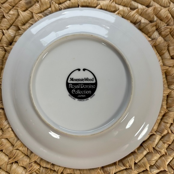 Royal Domino Collection Plate MountainWood‎ Japan Floral Decor - Picture 4 of 5